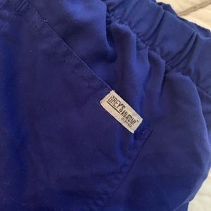 Grey’s Anatomy indigo scrub bottoms
